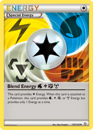 Blend Energy WaterLightningFightingMetal 118/124 Black & White Dragons Exalted