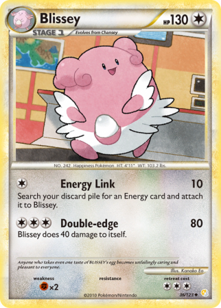 Blissey 36/123 HeartGold & SoulSilver HeartGold & SoulSilver