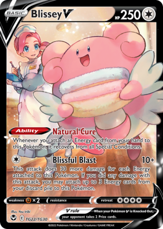 Blissey V TG22/30 Sword & Shield Silver Tempest Trainer Gallery