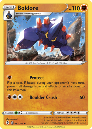 Boldore 87/203 Sword & Shield Evolving Skies