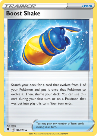 Boost Shake 142/203 Sword & Shield Evolving Skies