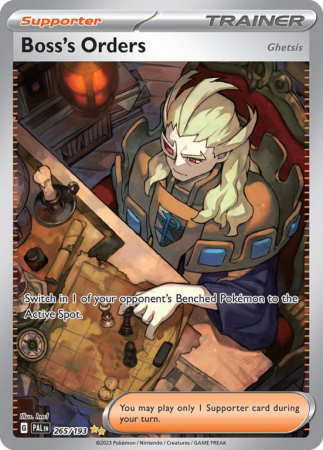 Boss’s Orders (Ghetsis) 265/193 Scarlet & Violet Paldea Evolved