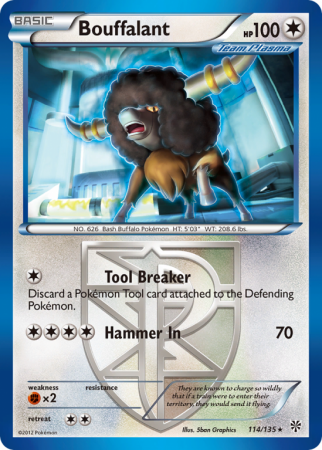 Bouffalant 114/135 Black & White Plasma Storm