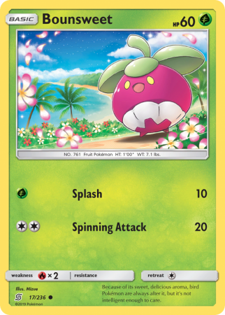 Bounsweet 17/236 Sun & Moon Unified Minds