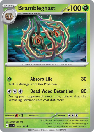 Brambleghast 24/193 Scarlet & Violet Paldea Evolved