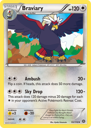Braviary 93/114 XY Steam Siege