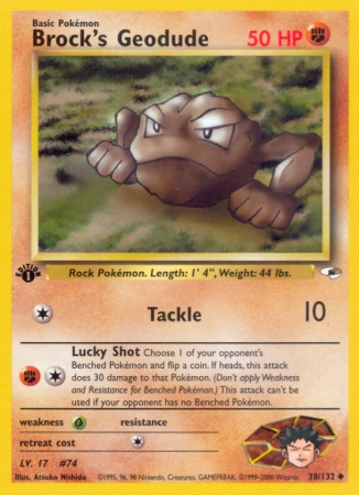 Brock's Geodude 38/132 Gym Gym Heroes
