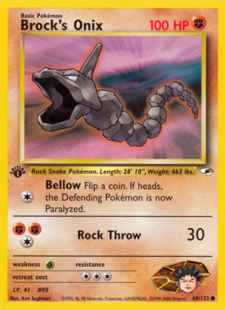 Brock's Onix 69/132 Gym Gym Heroes