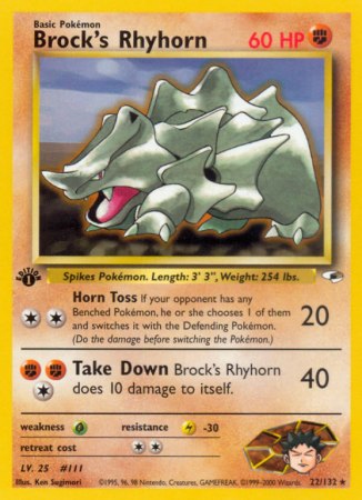 Brock's Rhyhorn 22/132