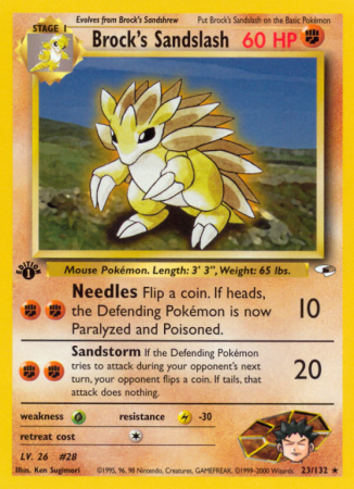 Brock's Sandslash 23/132 Gym Gym Heroes