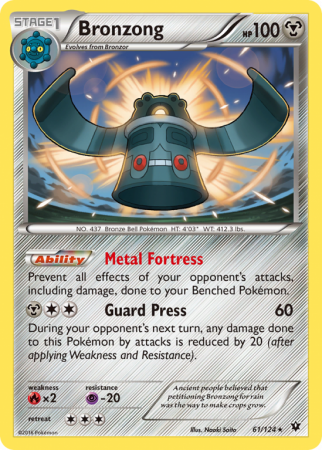 Bronzong 61/124 XY Fates Collide