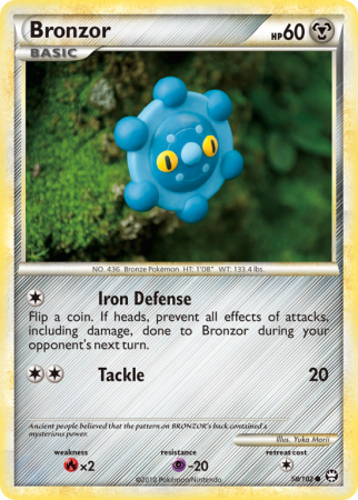 Bronzor 58/102 HeartGold & SoulSilver HS—Triumphant
