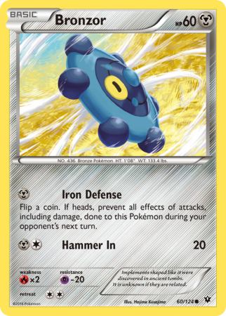 Bronzor 60/124 XY Fates Collide