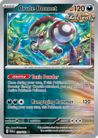 Brute Bonnet 123/182 Scarlet & Violet Paradox Rift