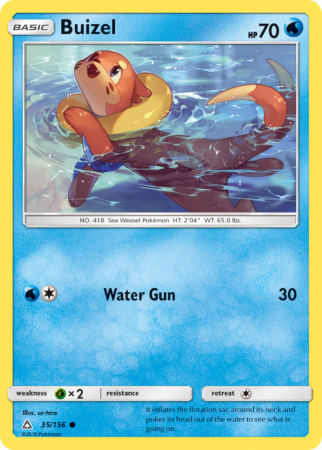 Buizel 35/156 Sun & Moon Ultra Prism