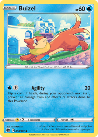 Buizel 38/172 Sword & Shield Brilliant Stars
