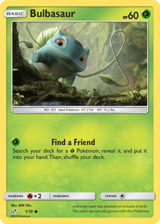 Bulbasaur 1/18 Sun & Moon Detective Pikachu