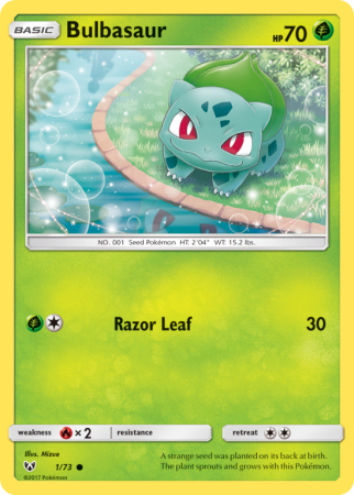 Bulbasaur 1/73 Sun & Moon Shining Legends
