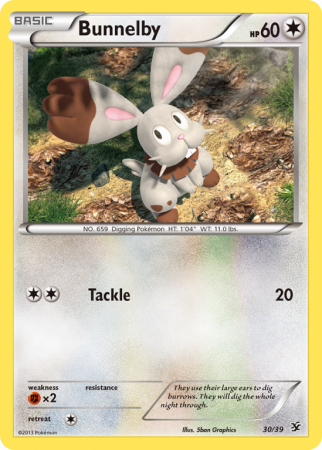 Bunnelby 30/39 XY Kalos Starter Set