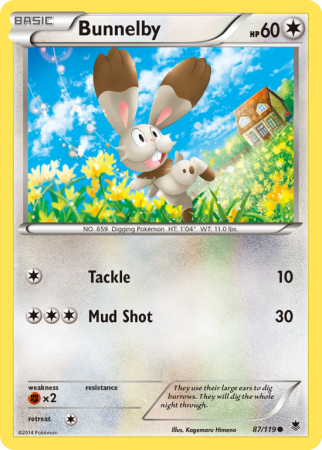 Bunnelby 87/119 XY Phantom Forces