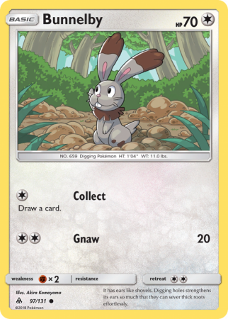 Bunnelby 97/131 Sun & Moon Forbidden Light
