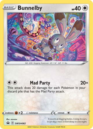 Bunnelby SWSH082/103 Sword & Shield SWSH Black Star Promos