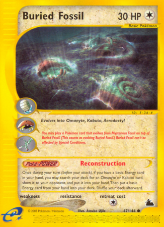 Buried Fossil 47/182 E-Card Skyridge