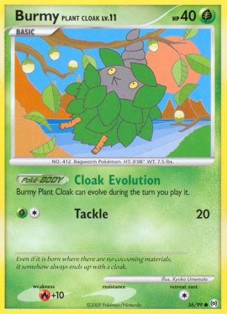Burmy Plant Cloak 56/99 Platinum Arceus