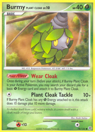 Burmy Plant Cloak 78/132 Diamond & Pearl Secret Wonders
