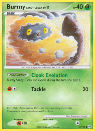 Burmy Sandy Cloak 57/99 Platinum Arceus