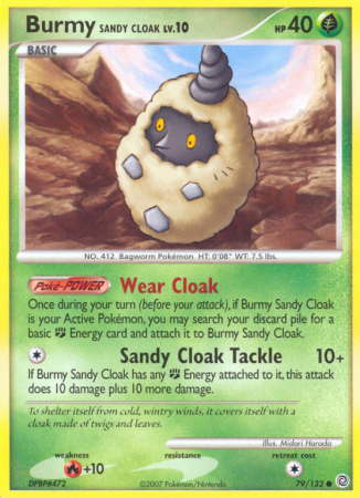 Burmy Sandy Cloak 79/132 Diamond & Pearl Secret Wonders