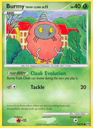 Burmy Trash Cloak 58/99 Platinum Arceus