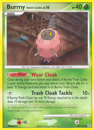 Burmy Trash Cloak 80/132 Diamond & Pearl Secret Wonders