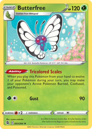 Butterfree 3/264 Sword & Shield Fusion Strike