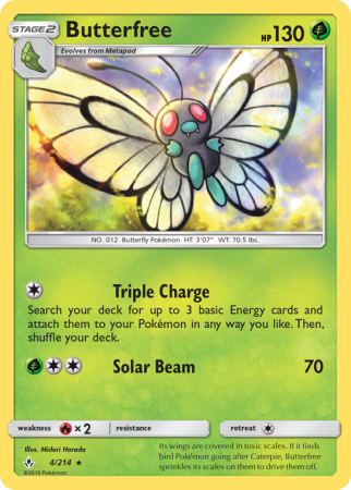 Butterfree 4/214 Sun & Moon Unbroken Bonds