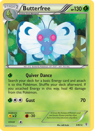 Butterfree 5/115 XY Generations