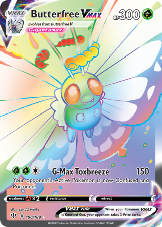 Butterfree VMAX 190/189 Sword & Shield Darkness Ablaze