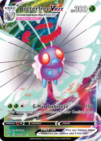 Butterfree VMAX 2/189 Sword & Shield Darkness Ablaze