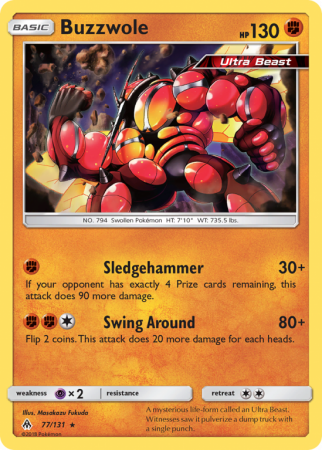 Buzzwole 77/131 Sun & Moon Forbidden Light