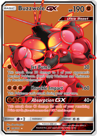 Buzzwole-GX 104/111 Sun & Moon Crimson Invasion