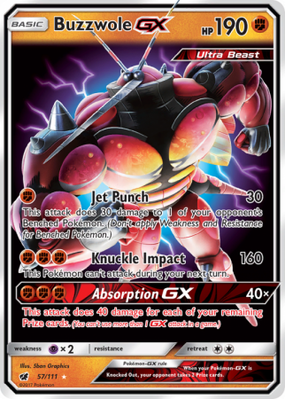 Buzzwole-GX 57/111 Sun & Moon Crimson Invasion