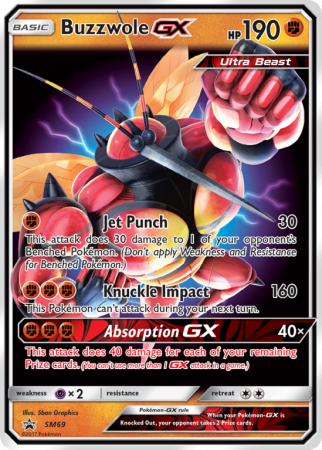 Buzzwole-GX SM69/156 Sun & Moon SM Black Star Promos