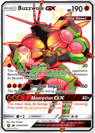 Buzzwole-GX SV68/94 Sun & Moon Shiny Vault