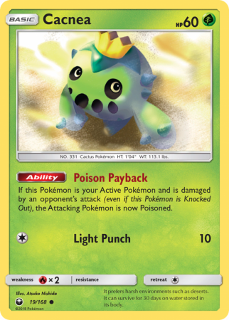 Cacnea 19/168 Sun & Moon Celestial Storm