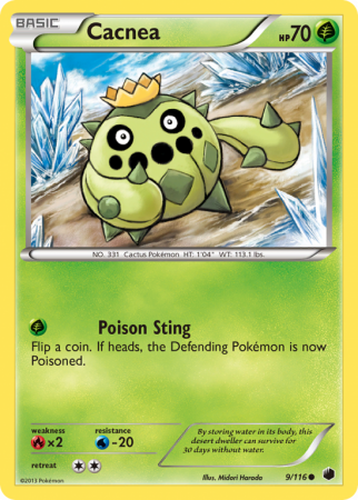 Cacnea 9/116 Black & White Plasma Freeze