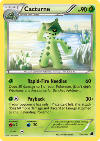 Cacturne 10/116 Black & White Plasma Freeze