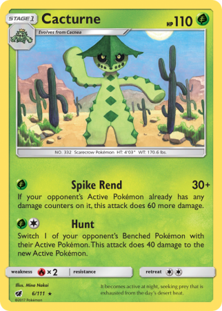 Cacturne 6/111 Sun & Moon Crimson Invasion