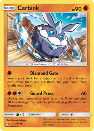 Carbink 117/214 Sun & Moon Lost Thunder
