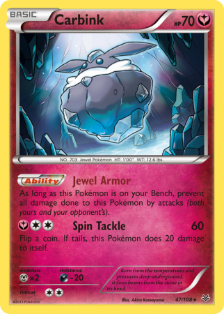 Carbink 47/108 XY Roaring Skies