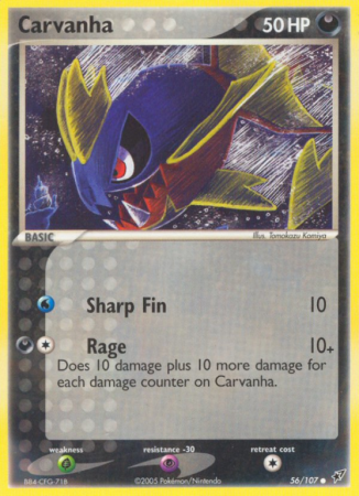 Carvanha 56/107 EX Deoxys